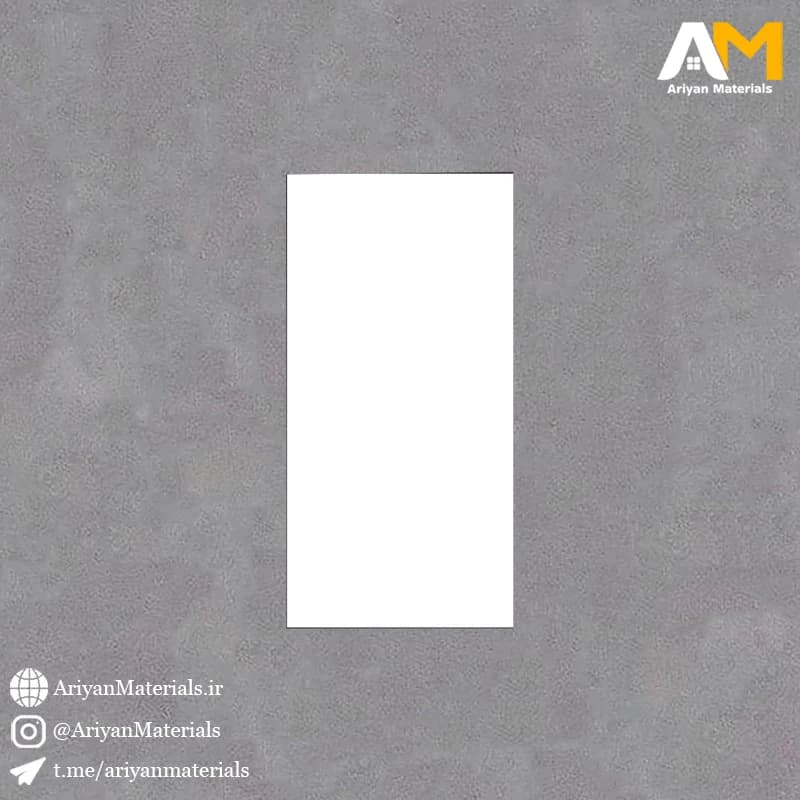 سرامیک دیواری طرح سفید ساده 120*60