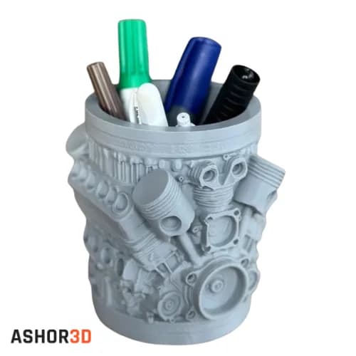 نگهدارنده قلم طرح موتور ماشین Engine