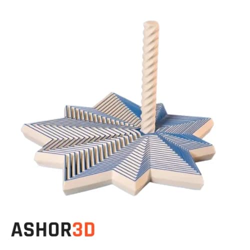 فیجت ضد استرس طرح ستاره | پرینت ۳بعدی Ashor3D — تصویر ۸