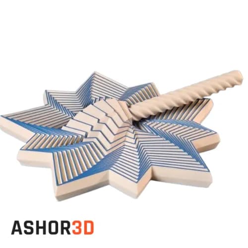 فیجت ضد استرس طرح ستاره | پرینت ۳بعدی Ashor3D — تصویر ۳