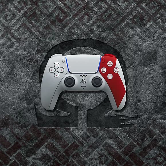 دکور کنسول PS5 طرح God of War — تصویر ۳