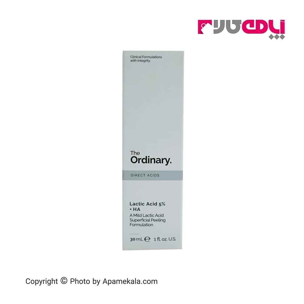 سرم لاکتیک اسید 5% اوردینری حجم 30 میل جوانساز و آبرسان پوست – the ordinary lactic acid 5+ha — تصویر ۴