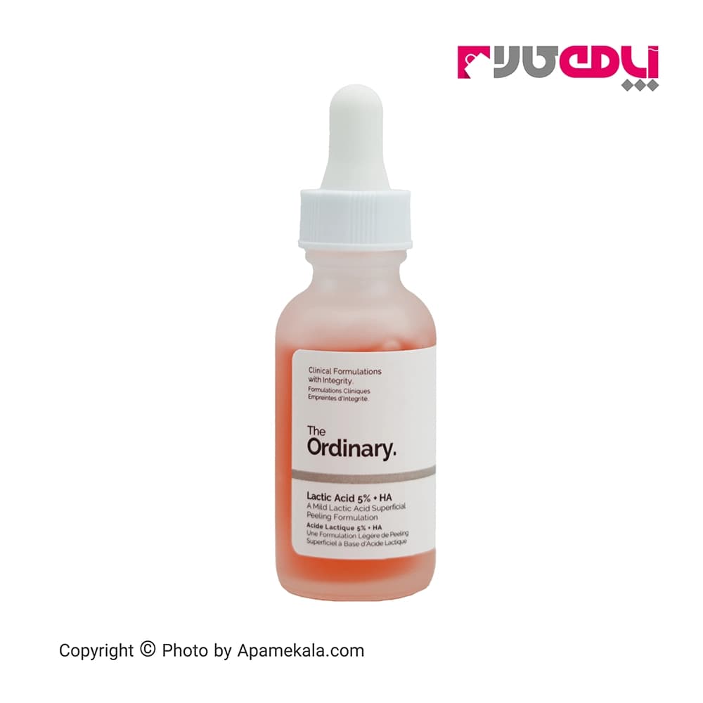 سرم لاکتیک اسید 5% اوردینری حجم 30 میل جوانساز و آبرسان پوست – the ordinary lactic acid 5+ha — تصویر ۳