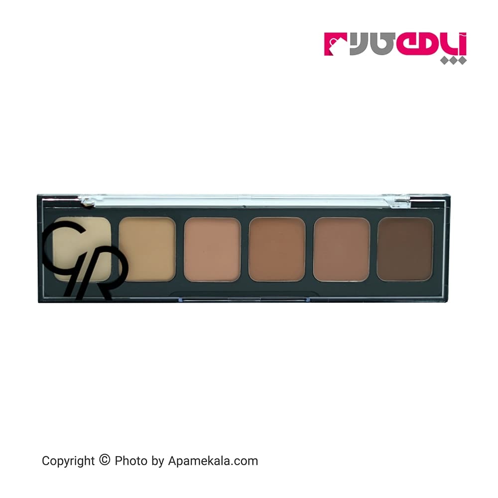 پالت کانتورینگ و هایلایتر صورت گلدن رز Golden Rose Correct Conceal