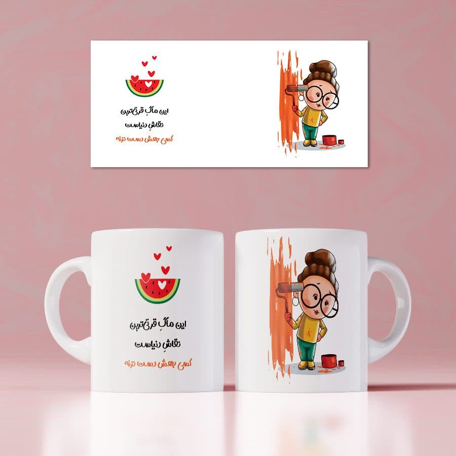 ماگ طرح نقاش قرتی — تصویر ۶
