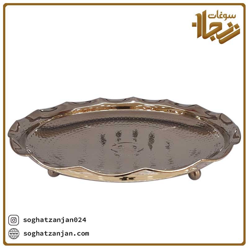 شیرینی خوری مسی سه پایه ساخت زنجان — تصویر ۴
