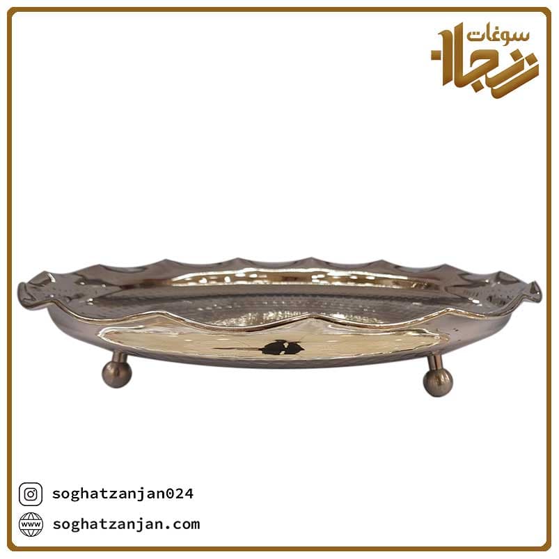 شیرینی خوری مسی سه پایه ساخت زنجان — تصویر ۳