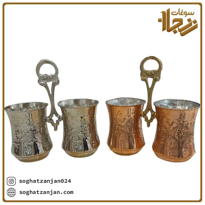 جاقاشقی مسی قلم کاری شده در زنجان — تصویر ۴
