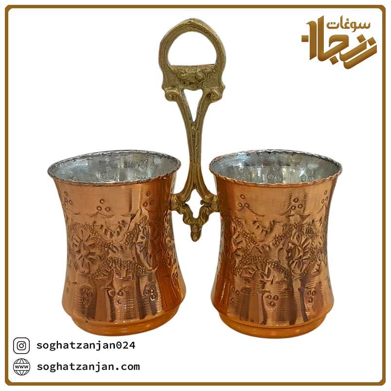 جاقاشقی مسی قلم کاری شده در زنجان — تصویر ۶