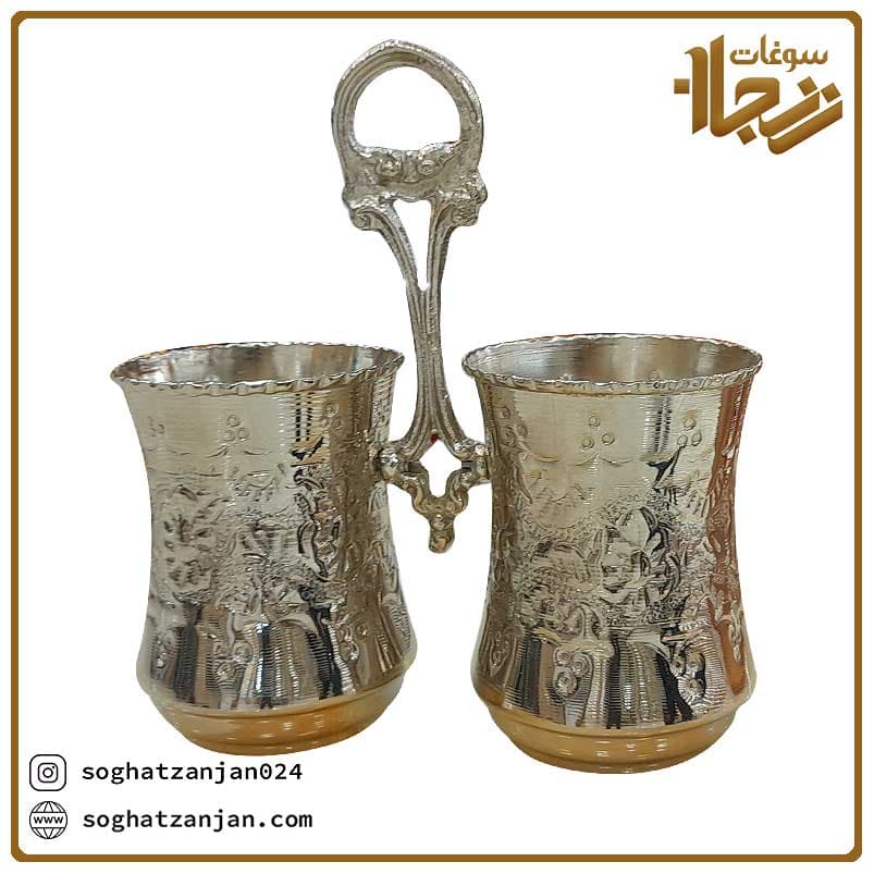 جاقاشقی مسی قلم کاری شده در زنجان — تصویر ۲