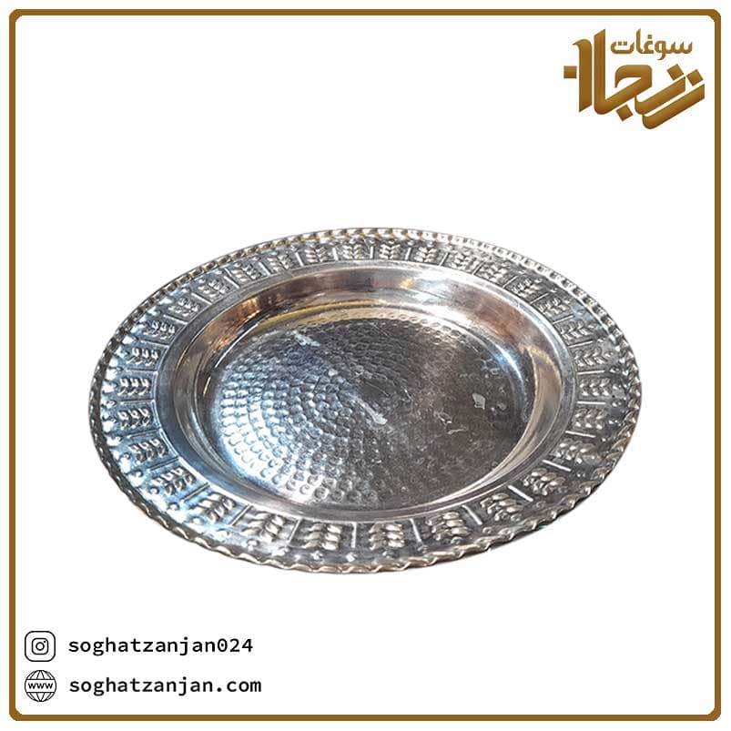 بشقاب مسی خورشت خوری ساخت زنجان — تصویر ۲