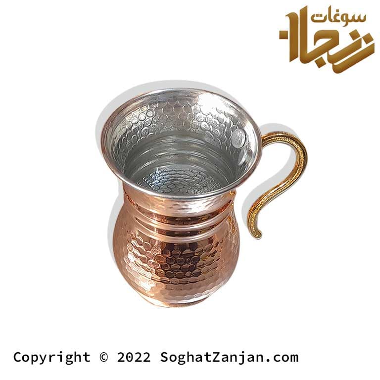 سرویس پارچ و لیوان مسی چکشی — تصویر ۲