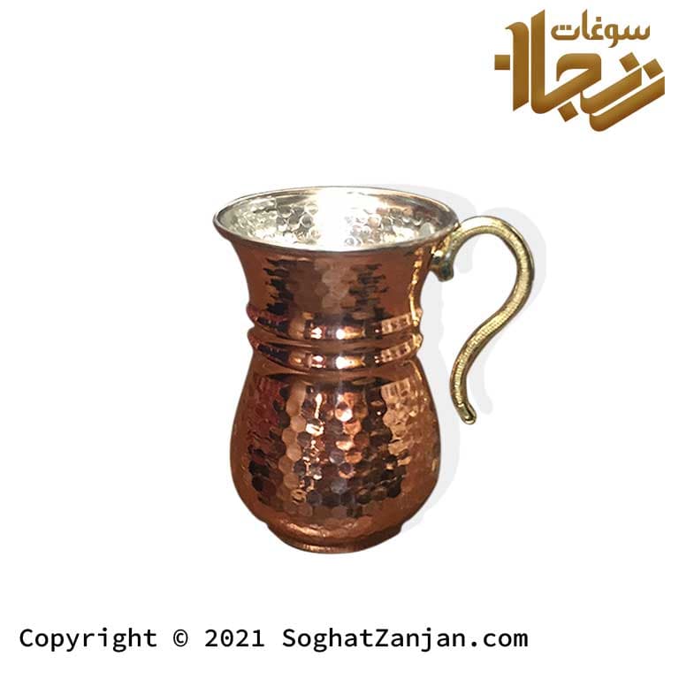 لیوان مسی طرح ترک ساخت زنجان