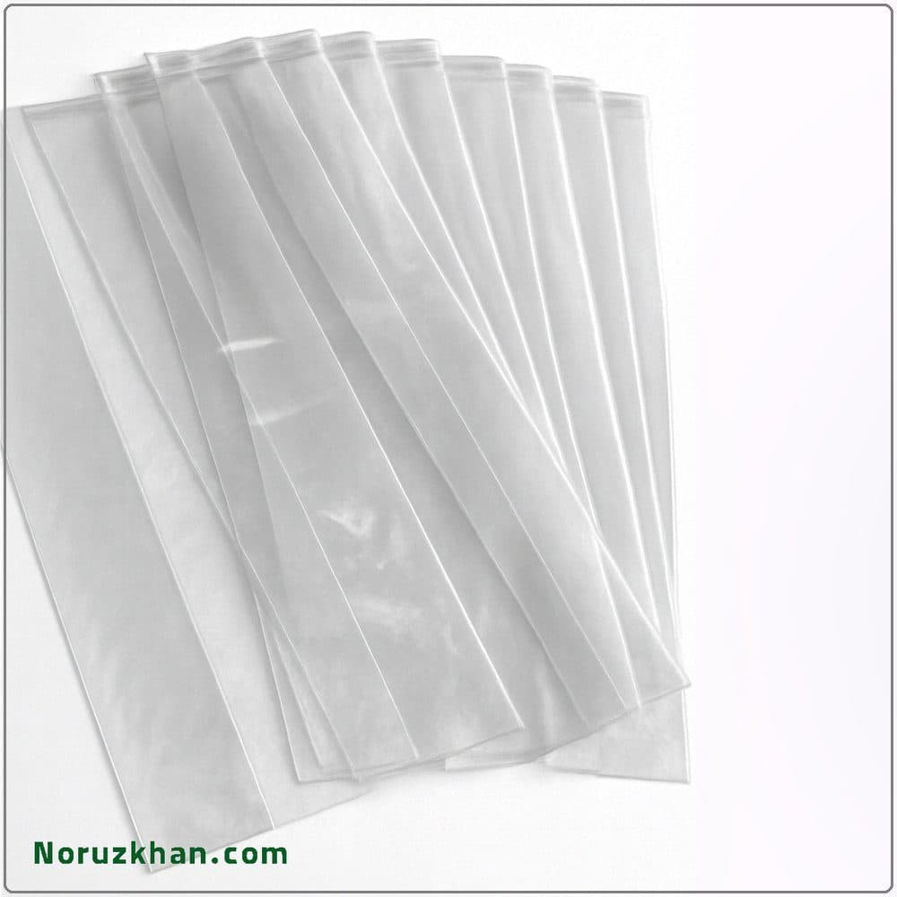 کیسه نایلونی پاکتی (خیاری) ضخیم بدون لبه | 50*100 | بسته 1 کیلویی — تصویر ۴