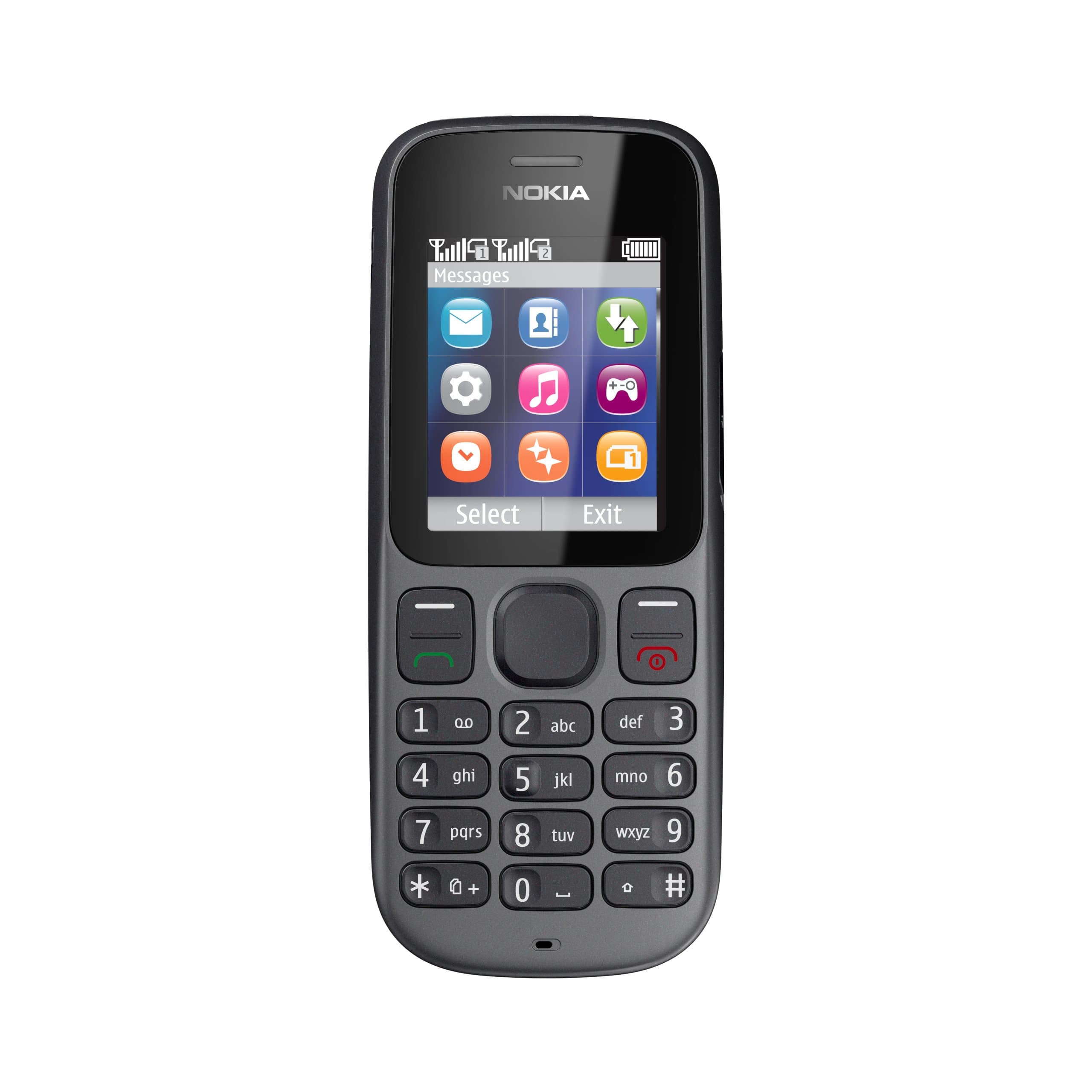 قاب پشت و رو گوشی موبایل nokia 101 رنگ مشکی