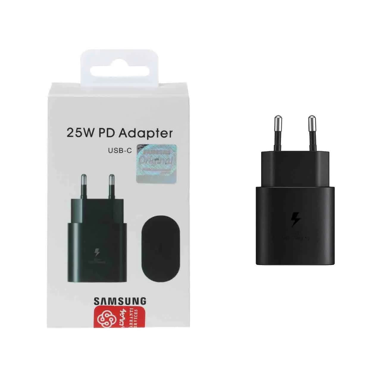 شارژر دیواری دو پین SAMSUNG 25W ـ TA800 ( فست و PD) مشکی — تصویر ۷