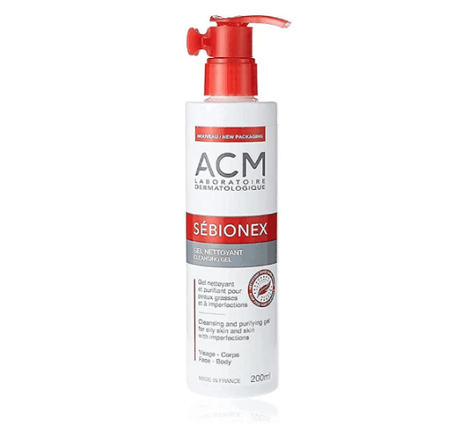 ژل شوینده پوست چرب سبیونکس ای سی ام ACM حجم 200ml — تصویر ۲