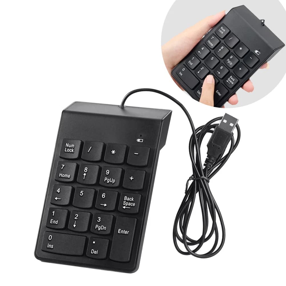 کیبورد سیمی اعداد USB مدل Super Slim Numeric Keypad — تصویر ۱۲