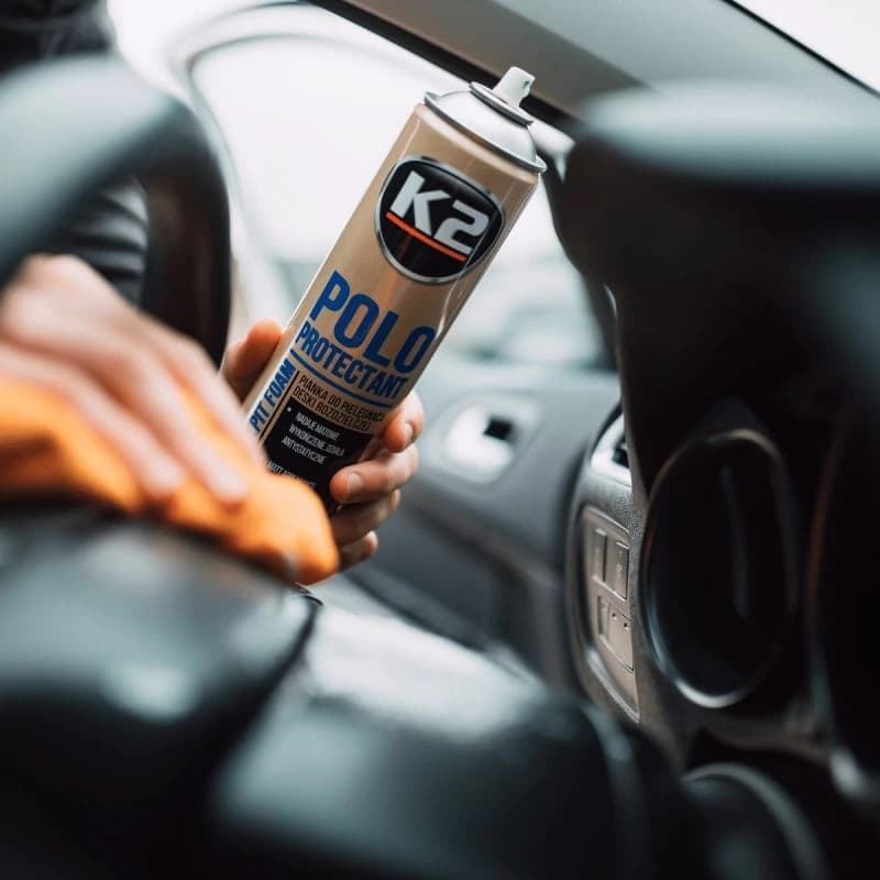 اسپری فوم محافظ و تمیز کننده داشبورد مدل POLO PROTECTANT کی تو K2 — تصویر ۷