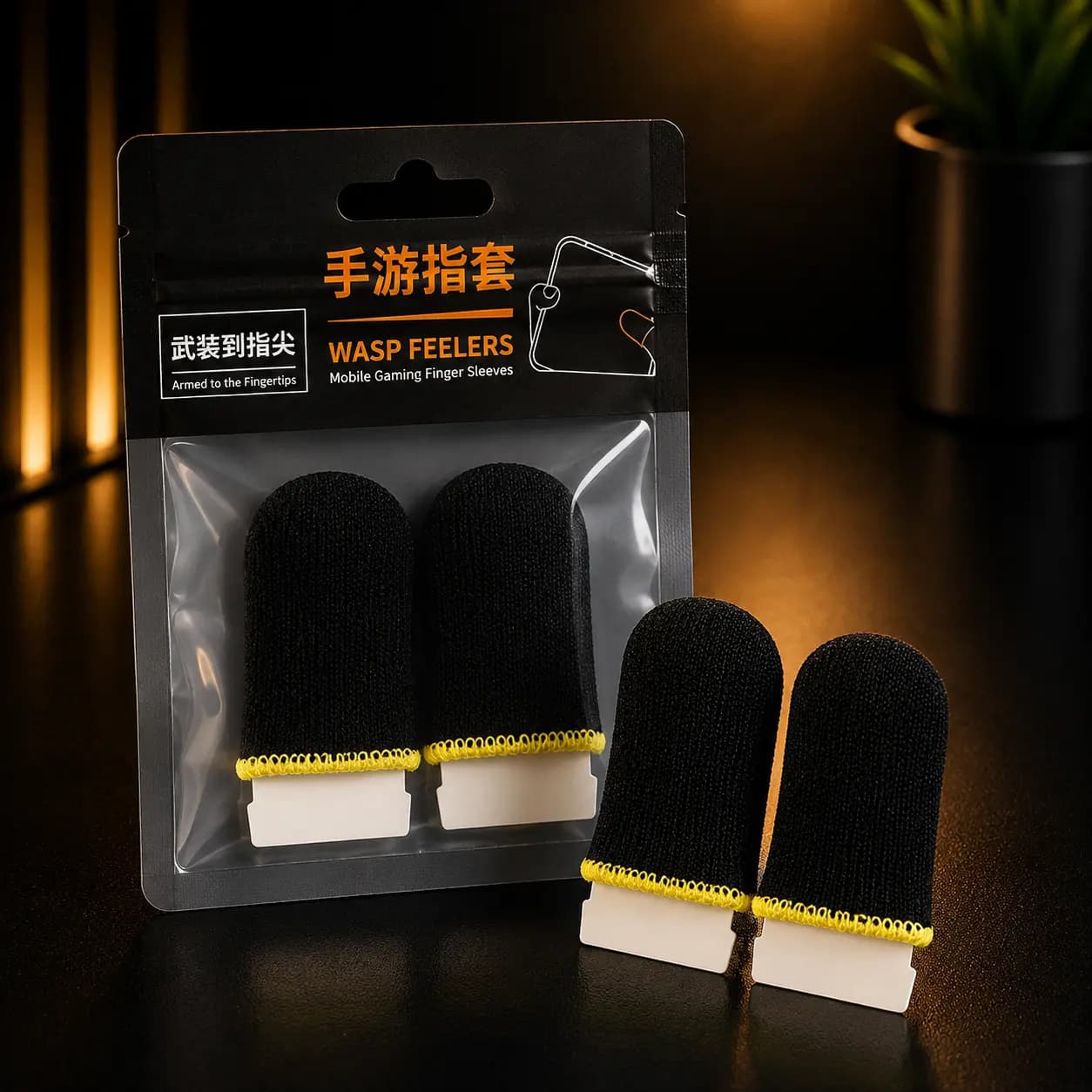 آستین کنترل کننده انگشت گیمینگ Pad4 پک 10 عددی | Finger Sleeve ضد تعریق موبایل — تصویر ۵
