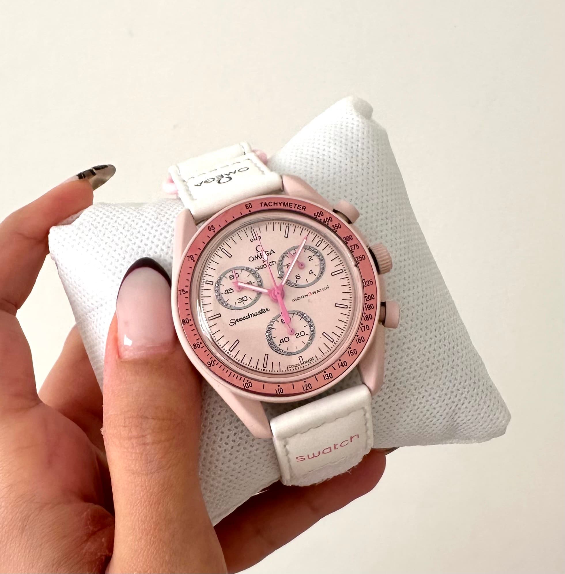 ساعت مچی امگا سواچ Omega Swatch Mission to Venus بدنه سرامیکی بند برزنتی