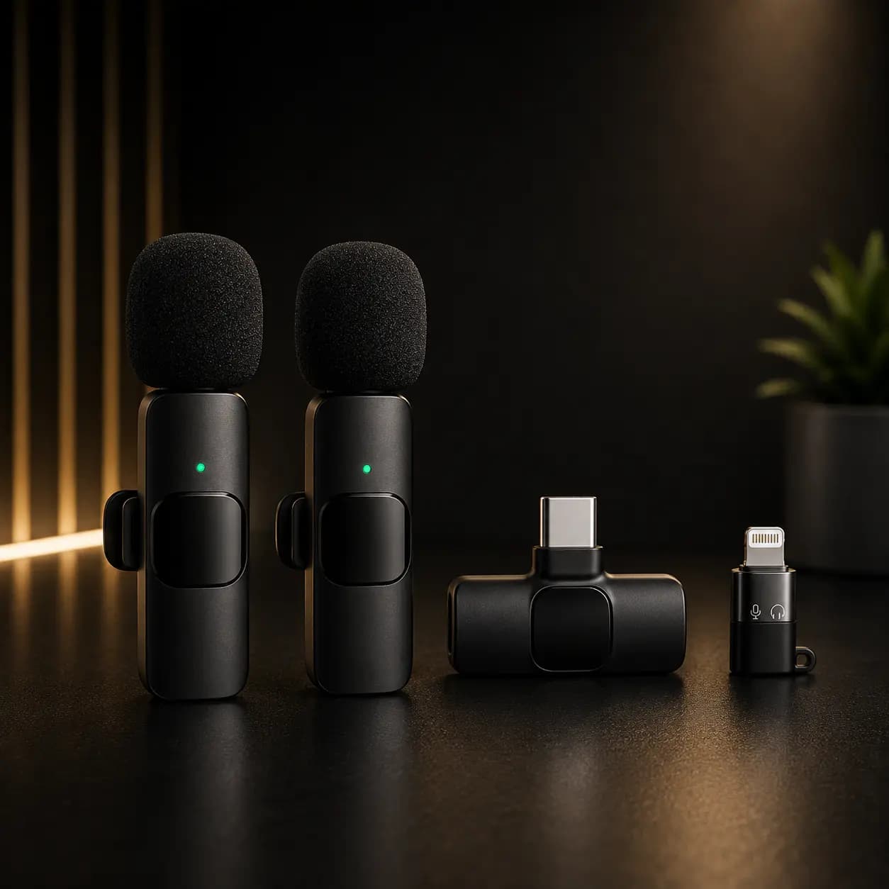 میکروفون یقهای بیسیم K9 Dual دوقلو Type-C و Lightning — تصویر ۷