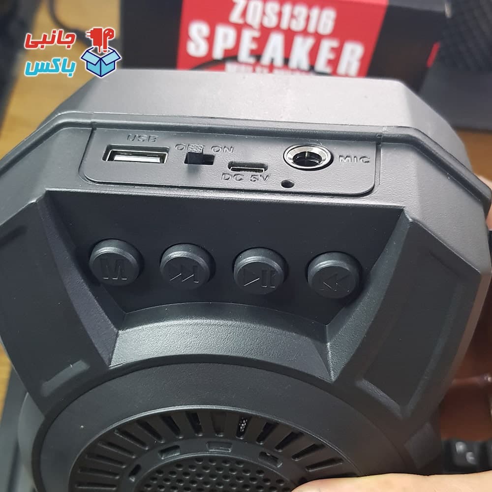 اسپیکر بلوتوثی ZQS-1316 بلندگو شارژی قابل حمل — تصویر ۵