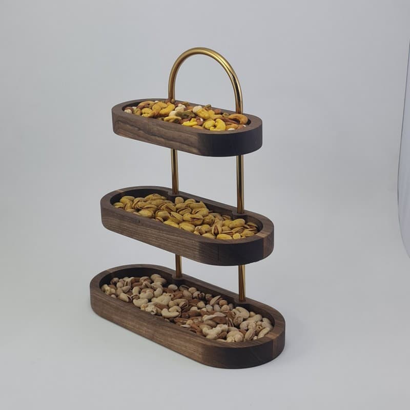 شیرینی‌خوری -آجیل و تنقلات چوبی مدل Walnut Charm — تصویر ۱۲