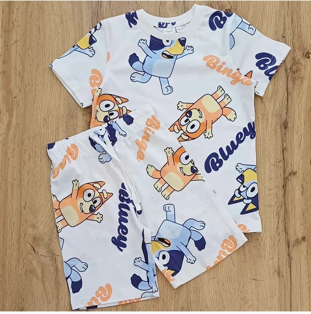 ست تیشرت شلوارک بچگانه Bluey برند NEXT — تصویر ۳