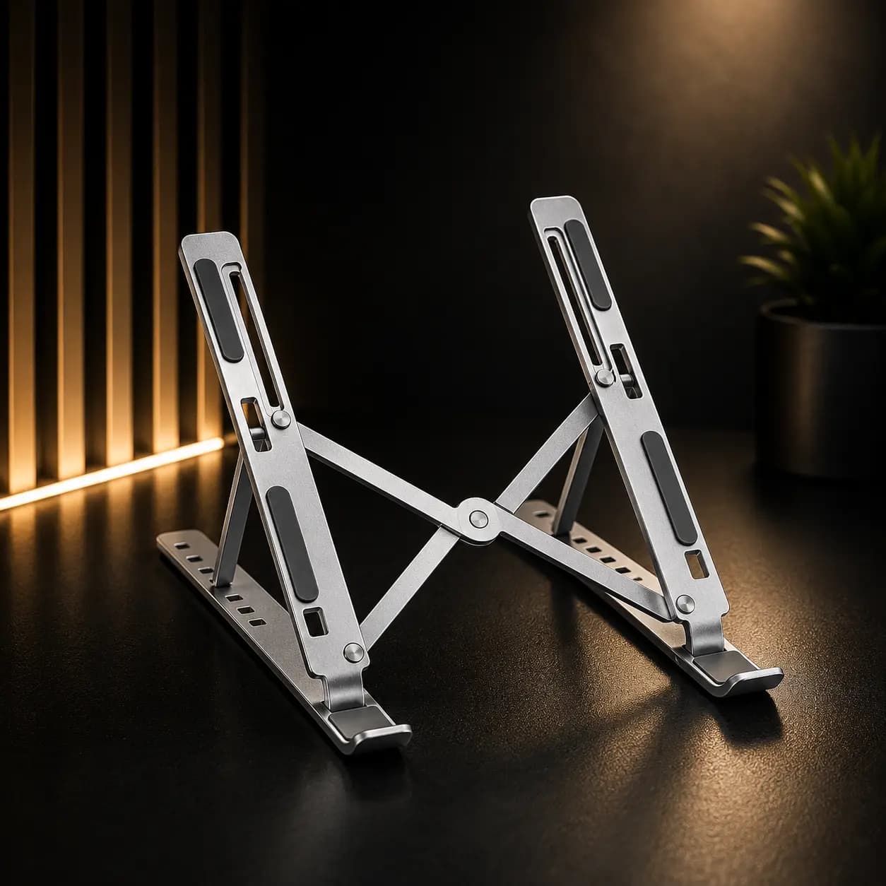 پایه نگهدارنده لپ تاپ و تبلت فلزی تاشو مدل Laptop Stand قابل تنظیم — تصویر ۹