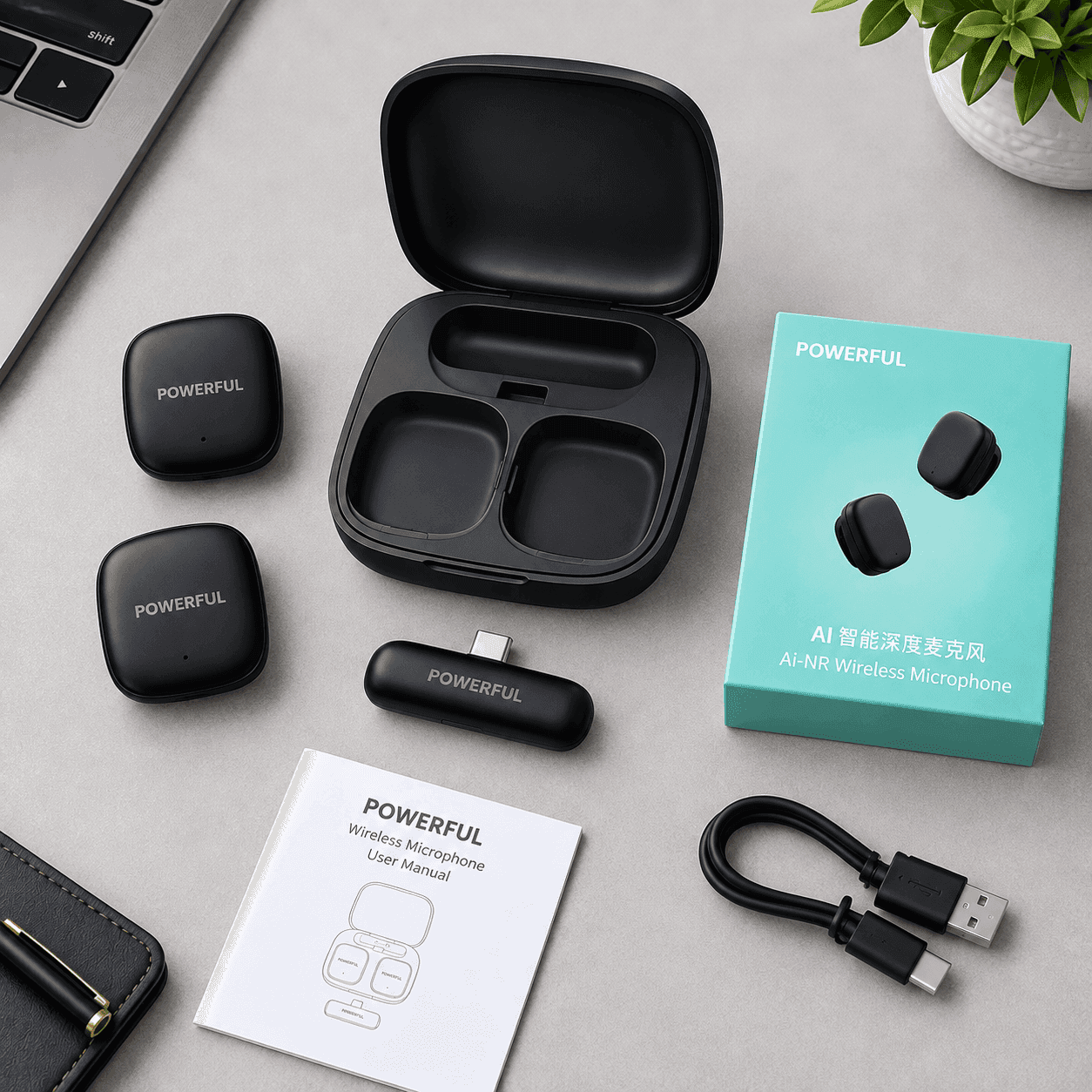 میکروفون یقه ای POWERFUL مدل M50 — تصویر ۳