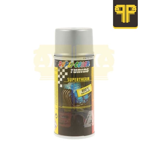 اسپری رنگ نسوز نقره‌ای دوپلی کالر 800 درجه – SuperTherm 150ml