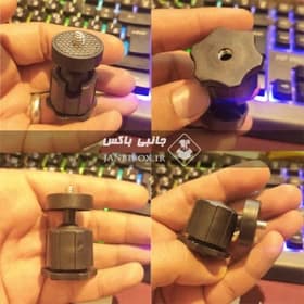 مینی بال هد 360 درجه سه پایه | Ball Head اتصال دوربین، رینگ لایت و هولدر موبایل — تصویر ۶