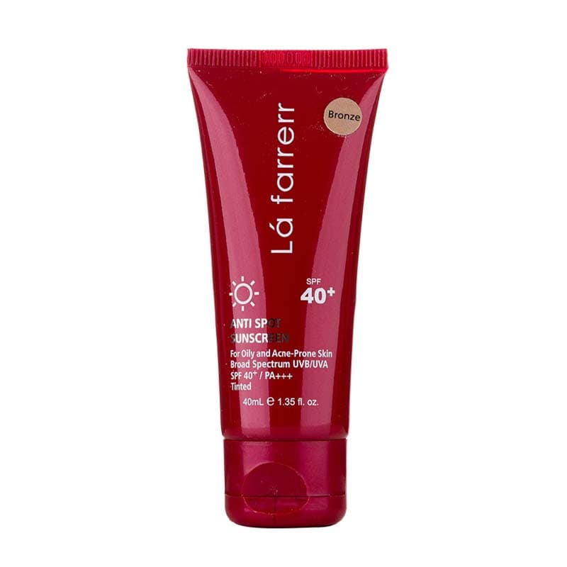 کرم ضد آفتاب و ضد لک رنگی SPF40 مناسب پوست چرب و آکنه دار لافارر — تصویر ۴