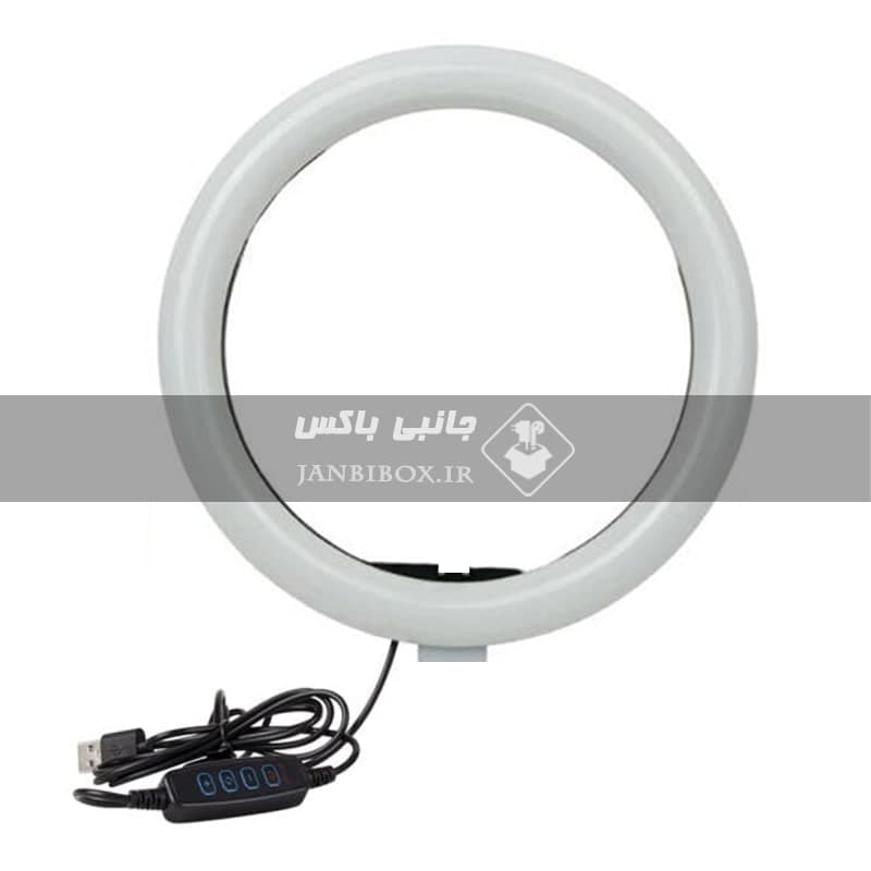رینگ لایت 10 اینچی مدل 260 با سه حالت و رنگ نور رینگلایت 26 سانتی متری — تصویر ۴