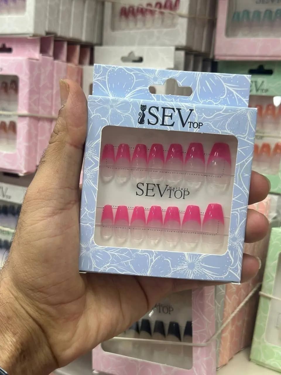ناخن مصنوعی مدل کاشت ناخن ۱۲ جفتی برند SEV TOP — تصویر ۱۲