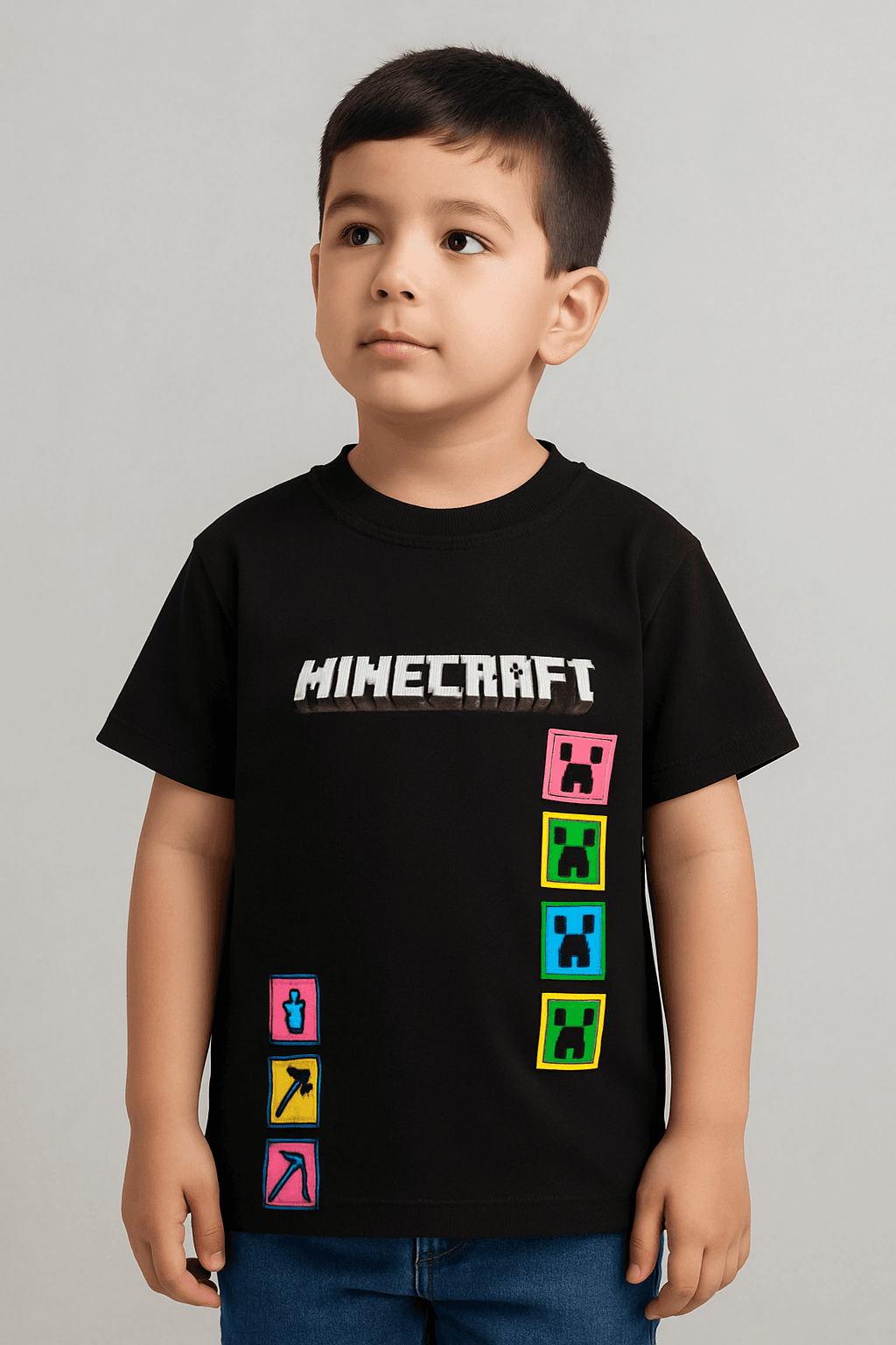 تیشرت مشکی minecraft — تصویر ۵