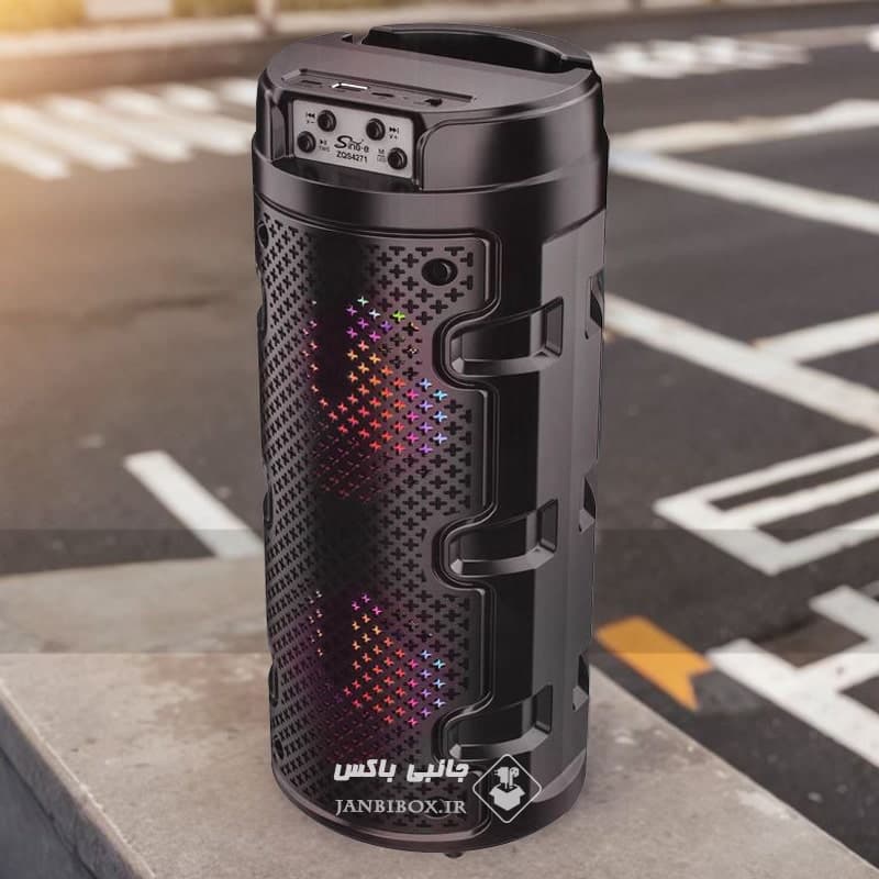 اسپیکر بلوتوثی ZQS4271 بلندگو قابل حمل دوبانده 4 اینچی — تصویر ۸