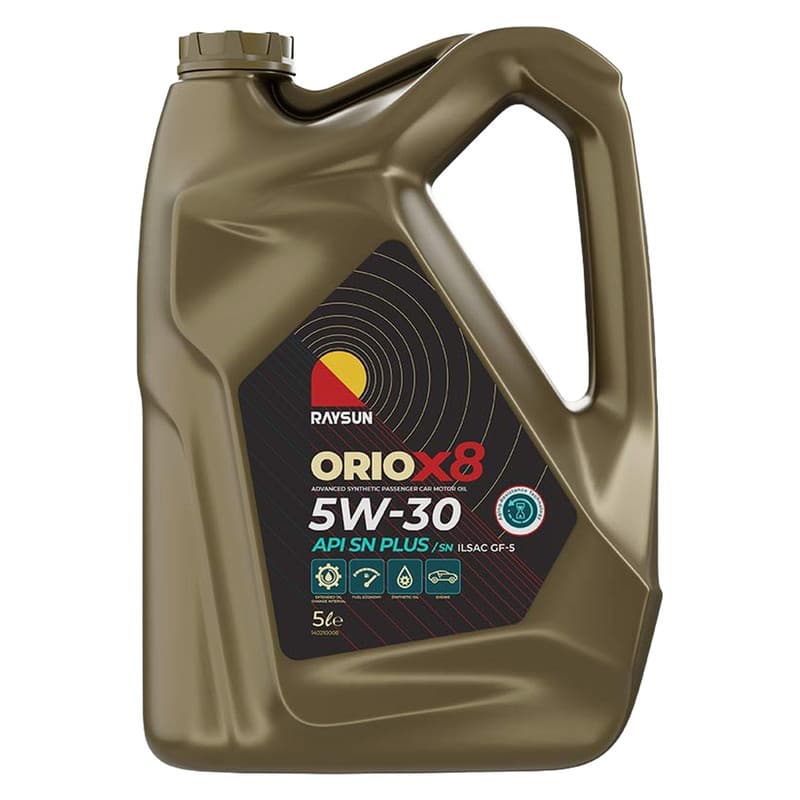 روغن موتور ری سان مدل ORIOX8 5W-30 SN PLUS حجم پنج لیتر