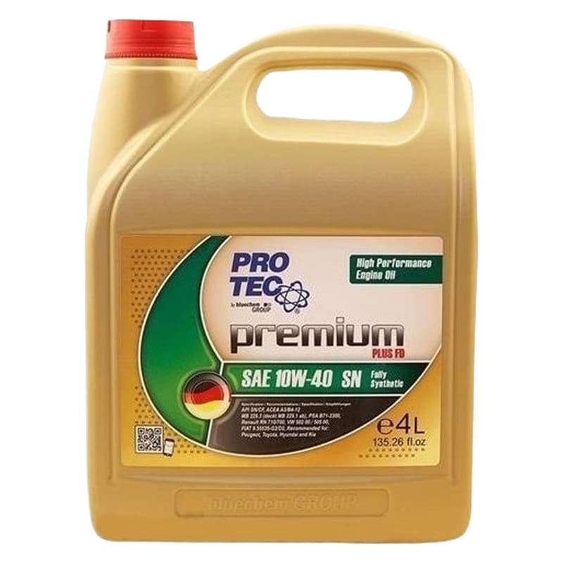 روغن موتور پروتک مدل 10W40 SN فول سینتتیک حجم چهار لیتر