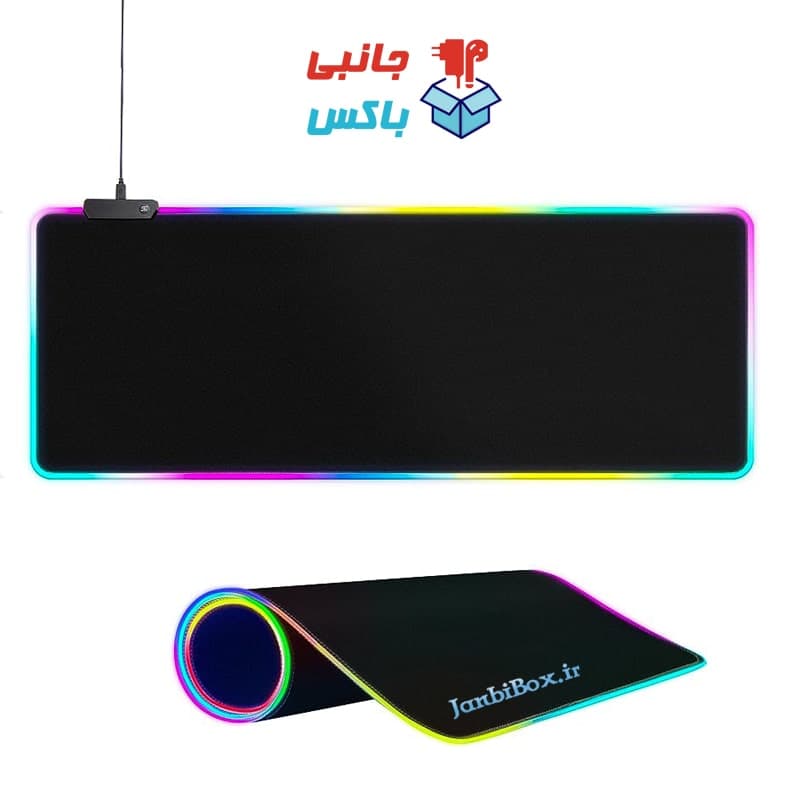 ماوس پد گیمینگ با نورپردازی آرجی بی مدل RGB-01 — تصویر ۲