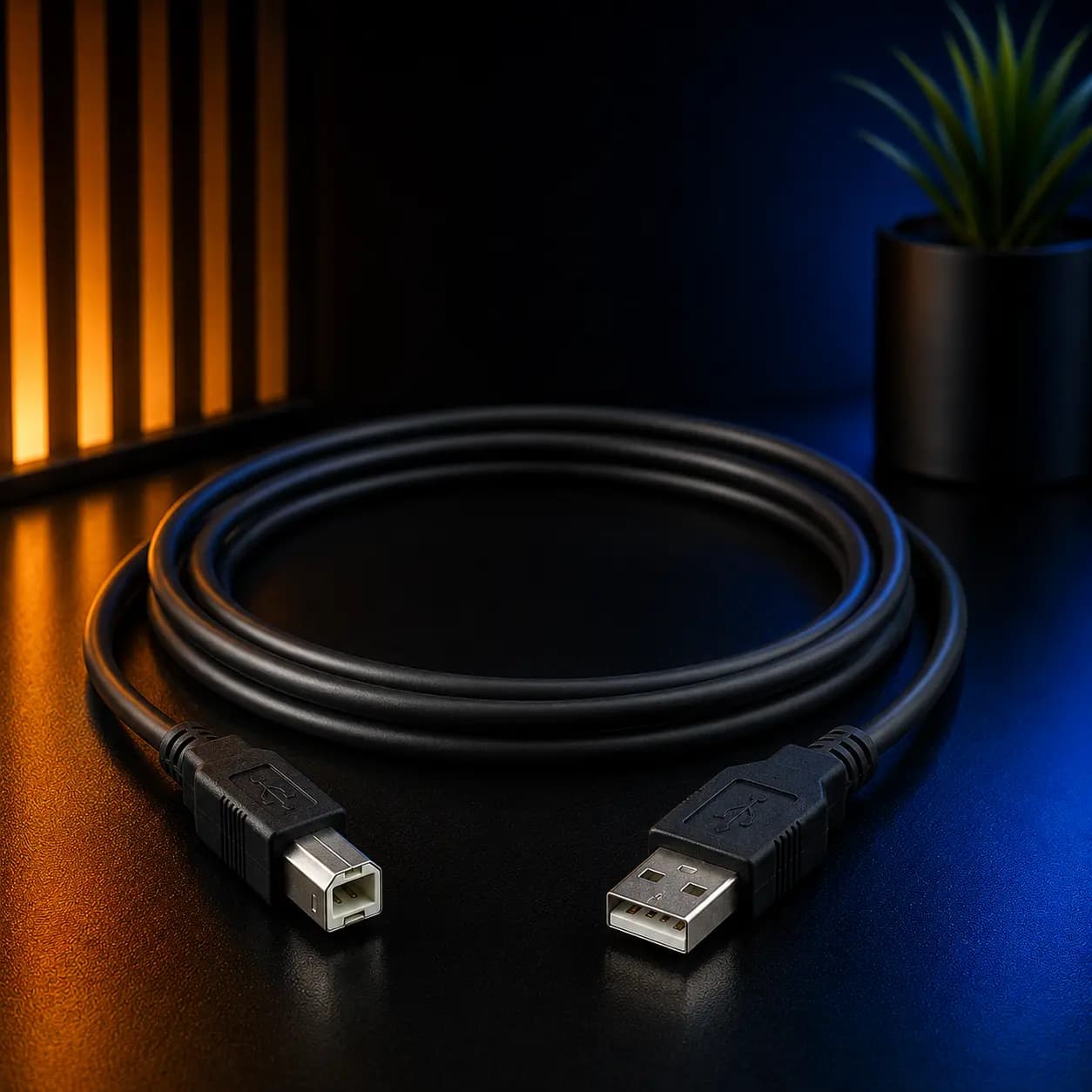 کابل پرینتر Gold Oscar طول 1.5 متر | کابل USB پرینتر