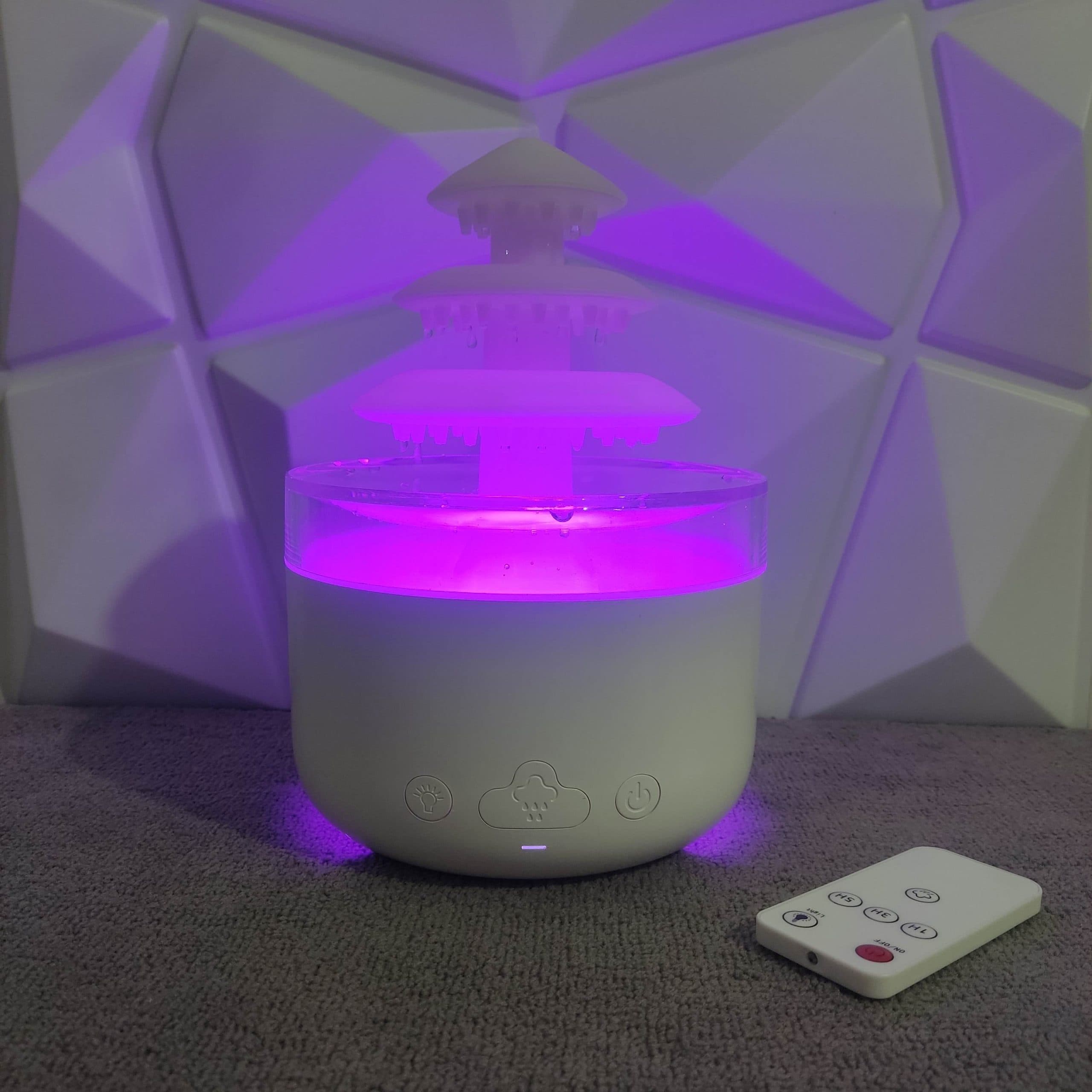 بخور و چراغ خواب بارانی سه طبقه Humidifier 3-Layer Rain Cloud Humidifier — تصویر ۷