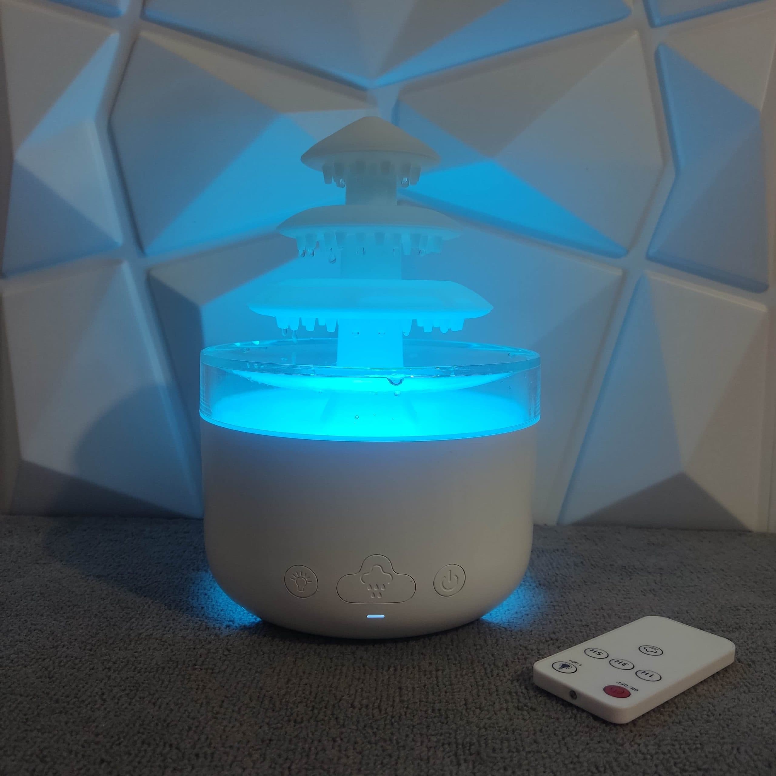 بخور و چراغ خواب بارانی سه طبقه Humidifier 3-Layer Rain Cloud Humidifier — تصویر ۵