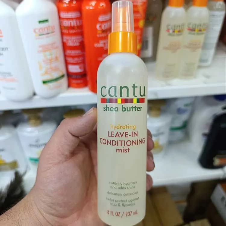 اسپری آبرسان و نرمکننده بدون آبکشی کنتو Cantu Shea Butter — تصویر ۲