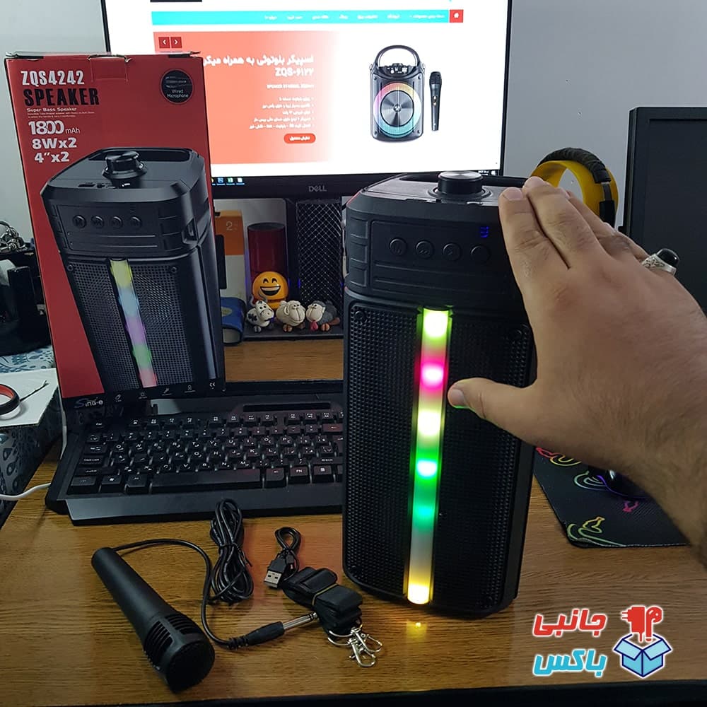 اسپیکر بلوتوثی ZQS-4242 پخش کننده صدا قابل حمل — تصویر ۲