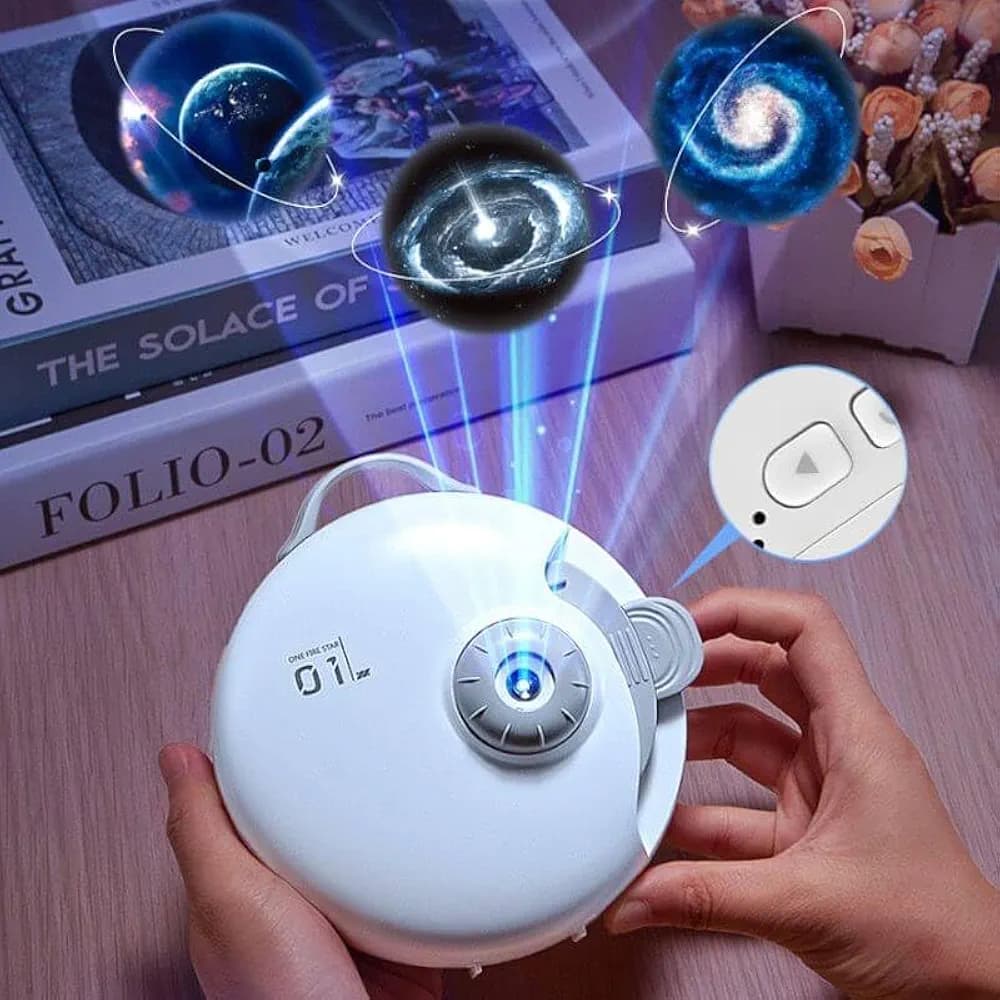 ویدئو پروژکتور one fire star projector WH -E18 اسپیکردار — تصویر ۱۰