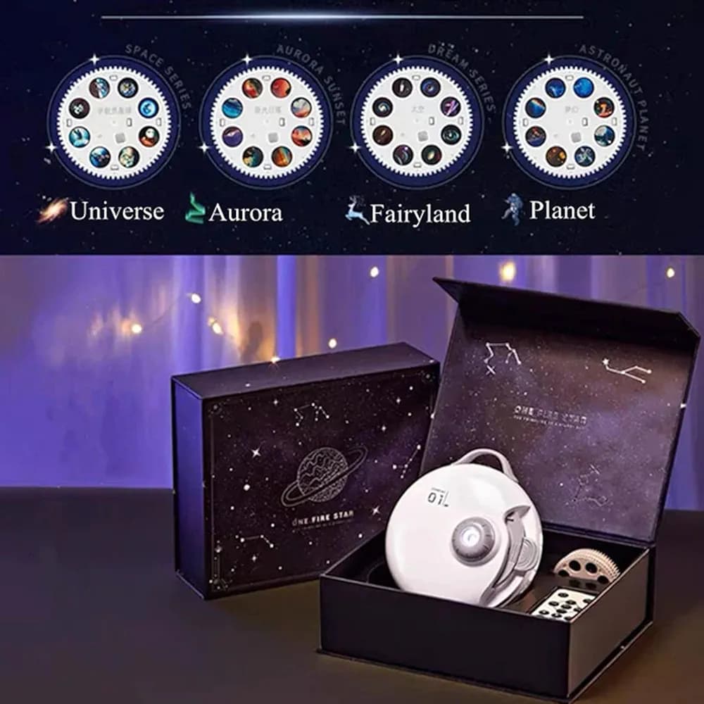 ویدئو پروژکتور one fire star projector WH -E18 اسپیکردار — تصویر ۷