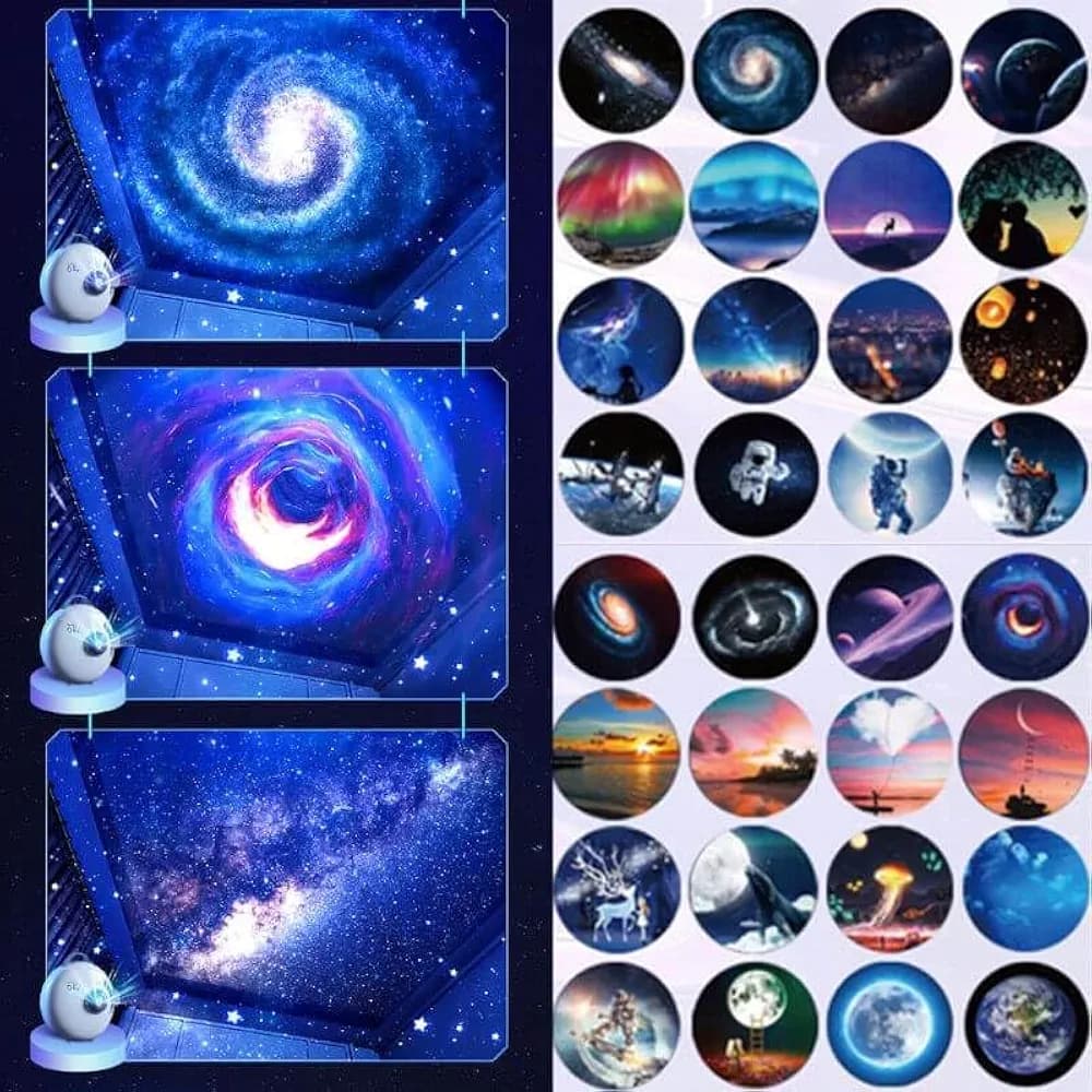 ویدئو پروژکتور one fire star projector WH -E18 اسپیکردار — تصویر ۶