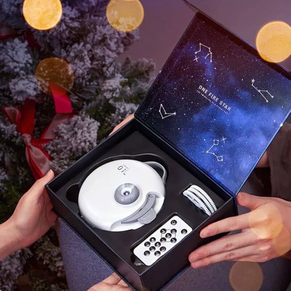 ویدئو پروژکتور one fire star projector WH -E18 اسپیکردار — تصویر ۴